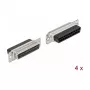 Jatkoliitin D-Sub 25 pin DeLOCK 66721 musta hopea