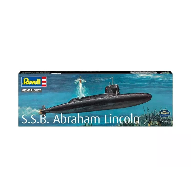 Muovimallilaiva REVELL S.S.B. Abraham Lincoln 1/253 mittakaava rakennussarja