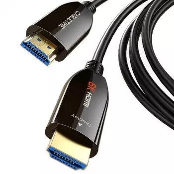 Aktiivinen kuitu-HDMI-2.1-kaapeli 20m, 8K@60Hz, 48Gbit/s, kullatut liittimet