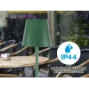 Beper P201UTP115 ladattava LED-pöytävalaisin, 1,5 W, kosketuskytkin, himmennettävä, 33 mm pullosovitin, vettä kestävä, vihreä