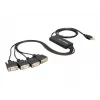 DeLock USB2.0 > 4 x sarjaporttisovitin - sarjaporttisovitin - USB - RS-232 x 4 (61887)