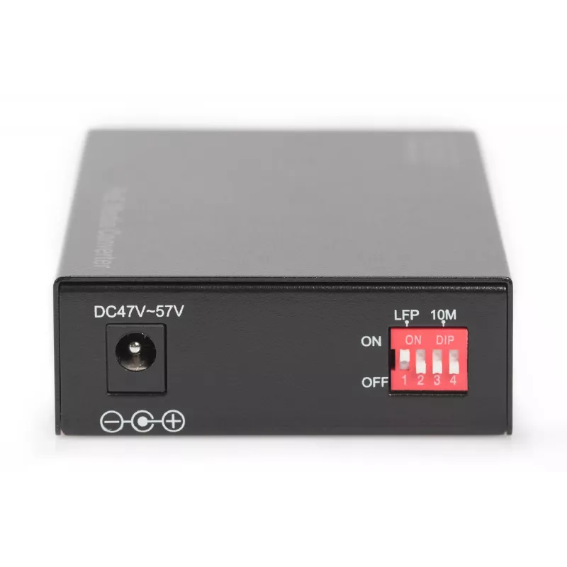Digitus Gigabit-PoE-mediakonvertteri, RJ45 / SC, MM, PSE