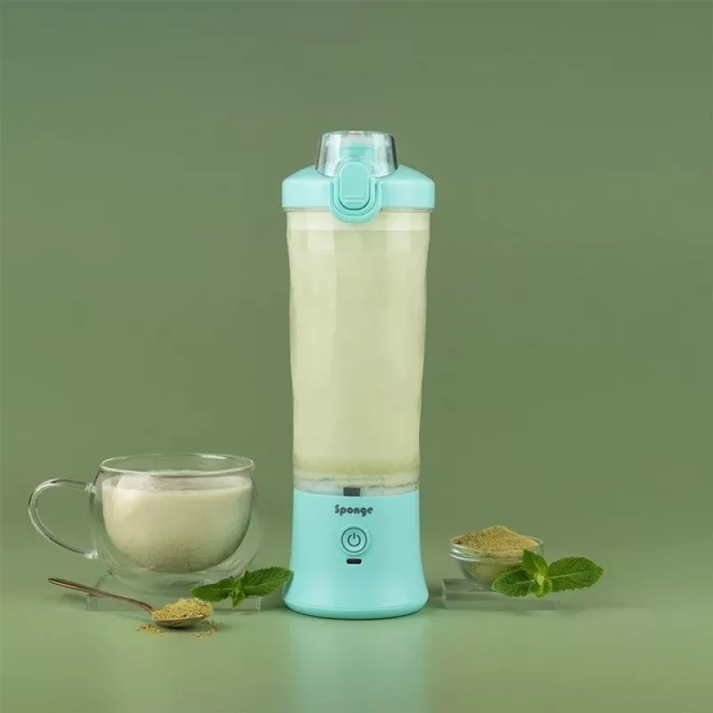 Sponge akkukäyttöinen pöytätehosekoitin 0,6 l turkoosi