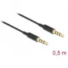 Audiokaapeli DeLOCK 66075 0,5 m 3,5 mm musta