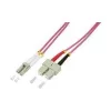 LogiLink - patch-kaapeli - SC Multimode (M) - LC Multimode (M) - 1,0 m - kuitu - duplex - 50/125 µm - OM4 - halogeeniton - heather violet (FP4LS01)