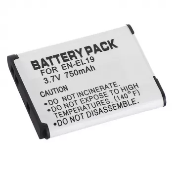 Uudelleenladattava kamera-akku Extra Digital EN-EL19 3,7V 1050mAh yhteensopiviin Nikon-kameroihin