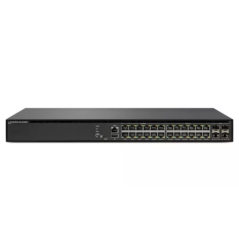 Hallittava kytkin Lancom Systems GS-4530XP L3 2.5G Ethernet 30 porttia PoE