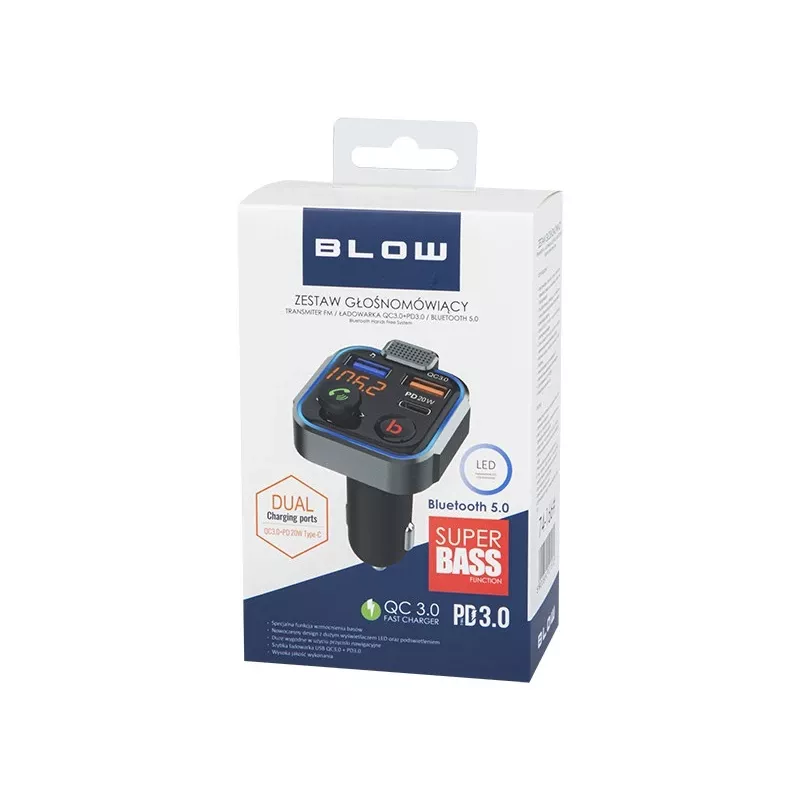 FM-lähetin BLOW 74-166# Bluetooth 87,5–108 MHz