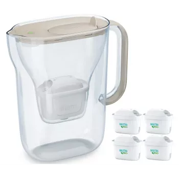 Vesensuodatinkannu BRITA Style Essential 2,4 L 4 hiekkakasetilla