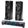 2-in-1-PC-kaiutin-soundbar-tietokone-RGB-LED-tausta-stereo-pelit-USB-2 x 3W-AUX-3,5 mm
