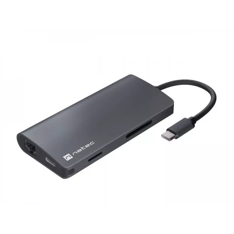 Telakointiasema NATEC NMP-2162 USB 3.2 Gen 1 Type-C harmaa johdollinen