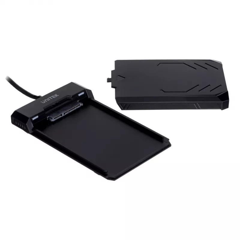 Unitek Y-3036 HDD/SSD-kotelo, 2,5″ SATA III 6G, USB 3.0, UASP, musta