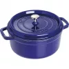 Staub 24 cm pyöreä valurautapata tummansininen