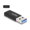 DeLOCK 60001 adapteri USB A USB C musta