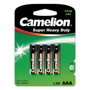 Kertakäyttöparisto Camelion R03P-BP4G AAA sinkki-hiili