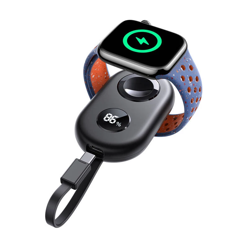 Langaton induktiolaturi Joyroom JR-W09 3W USB-C-kaapelilla Apple Watchille, musta