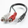 ROLINE audiokaapeli - RCA naaras stereo mini-jakki uros