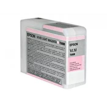 Epson Singlepack Vivid Light Magenta T580B00, Vivid light magenta, pigmenttipohjainen muste, 80 ml, 1 kpl