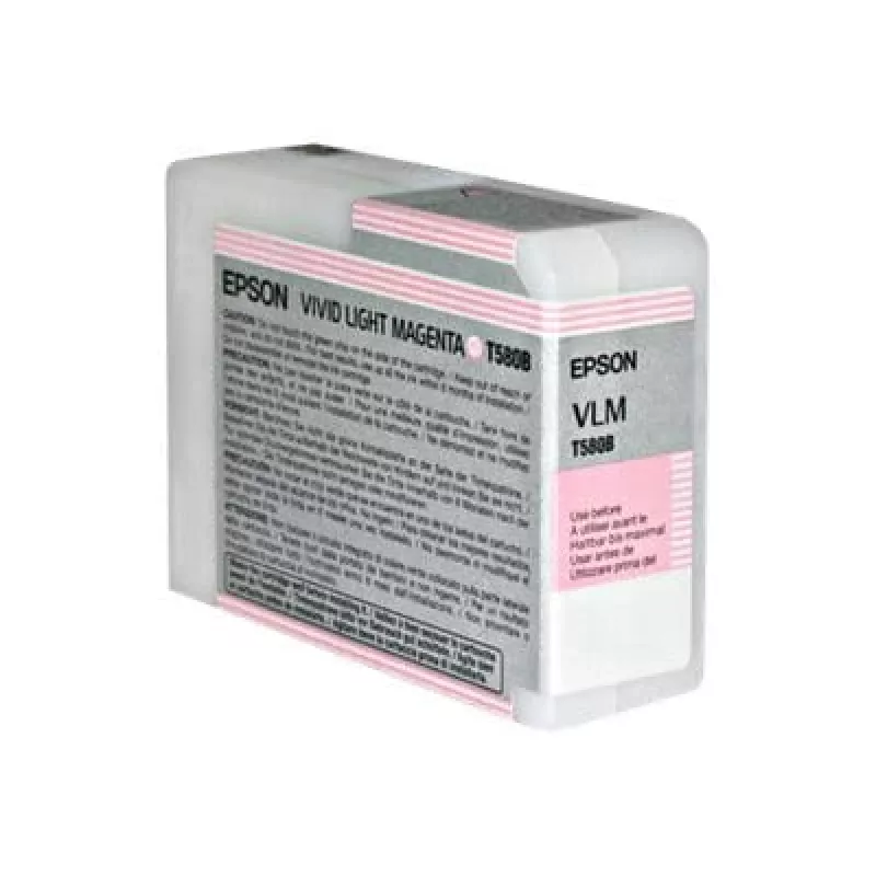 Epson Singlepack Vivid Light Magenta T580B00, Vivid light magenta, pigmenttipohjainen muste, 80 ml, 1 kpl