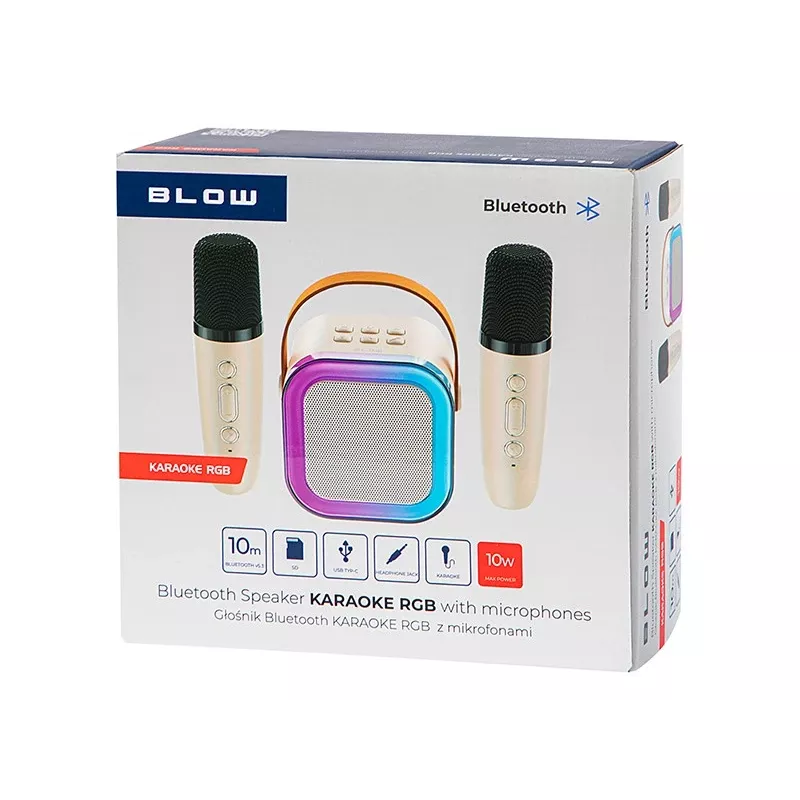 Karaoke-kaiutin, KARAOKE RGB Bluetooth -kaiutin, 30W