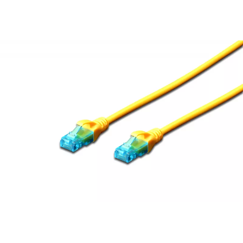 Digitus DK-1512-020/Y Ethernet-patch-kaapeli keltainen