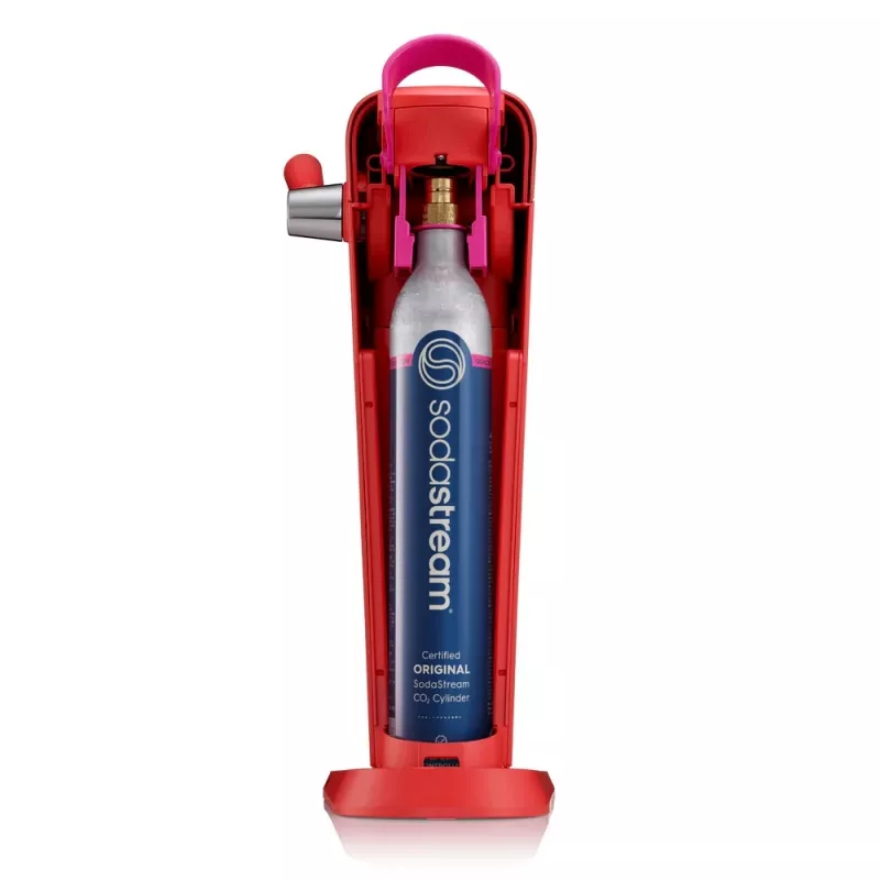 Soodavesilaite SodaStream Art Mandarin Red 1L hiilihapotuspullo
