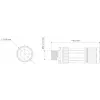 TELTONIKA NETWORKS M12 X-tyyppi 8-PIN-liitin (PR40118K)