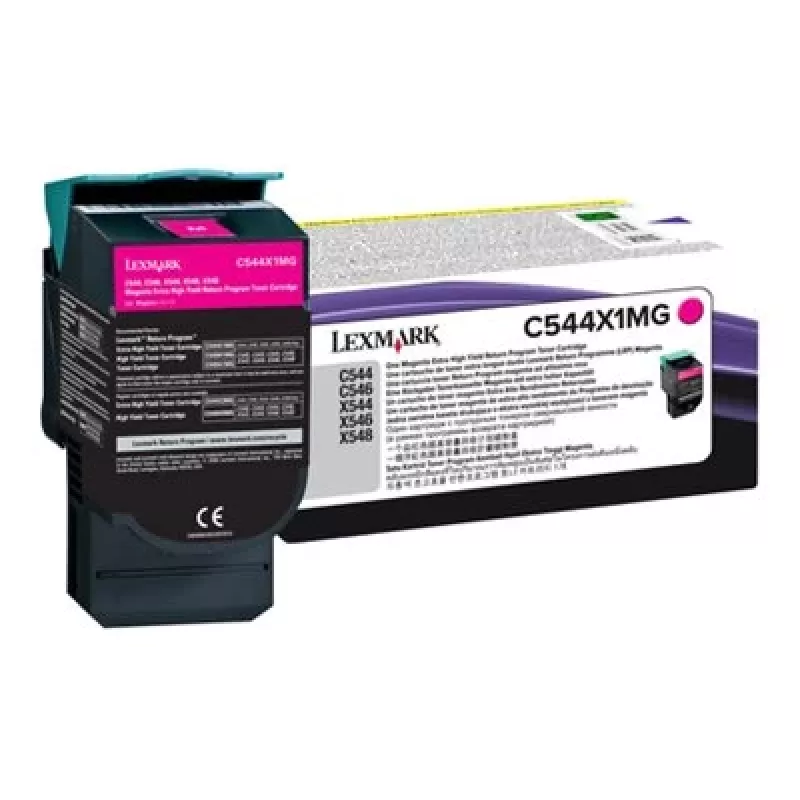 Lexmark C544X1MG värikasetti malleihin C544/C546/X544/X546/X548, magenta, 4000 sivua