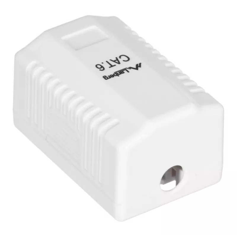 LANBERG kojerasia RJ-45 OU6-0001-W, Cat6, valkoinen
