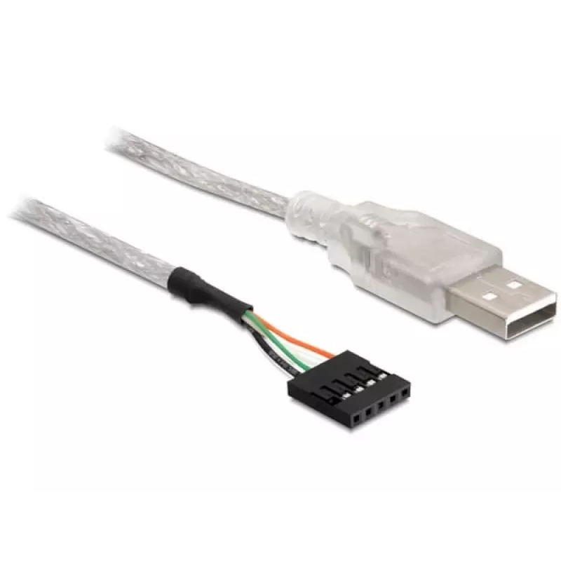 DeLOCK 83078 USB 2.0 -A uros -kaapeli emolevyn nastaliittimeen, 70 cm