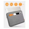 Sleeve-kotelo Inateck LB01005 laitteille enintään 33,8 cm (13,3 tuuman), harmaa