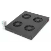 Digitus DN-19 FAN-4-HO-SW 19 tuuman kattotuuletusyksikkö, 4 tuuletinta, termostaatti, musta