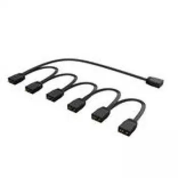 RGB-jakaja Akasa AK-CBLD13-85BK 1-6 osoitettava LED-jakokaapeli