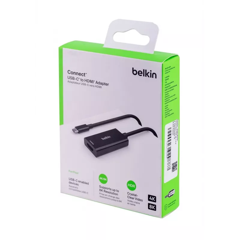 Belkin AVC013BTBK videokaapeliadapteri HDMI Type-A (standardi) USB Type-C musta