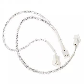 PWM-tuuletin-Y-kaapeli Kolink PGW-AC-KOL-159 35cm punottu valkoinen, 1-2-PWM-liitäntä