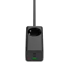 Akyga AK-CH-21 GaN-USB-laturi 65 W, 2 x USB-C + USB-A, pistorasialla, 1,5 m, musta