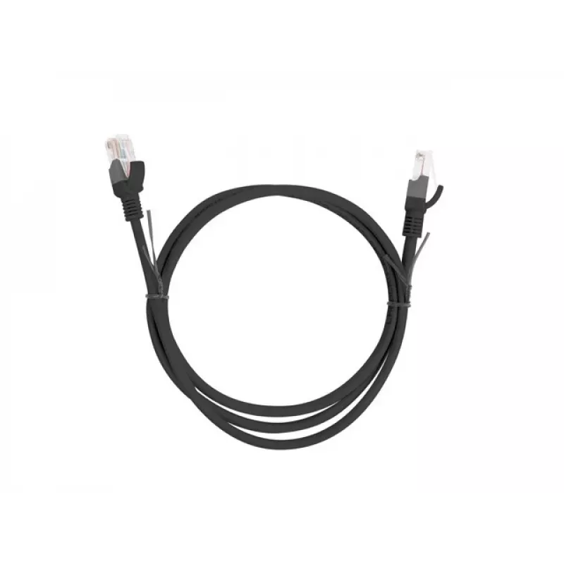 Verkkokaapeli LANBERG PCU6-10CC-0100-BK RJ-45 Cat6 1 m musta U/UTP