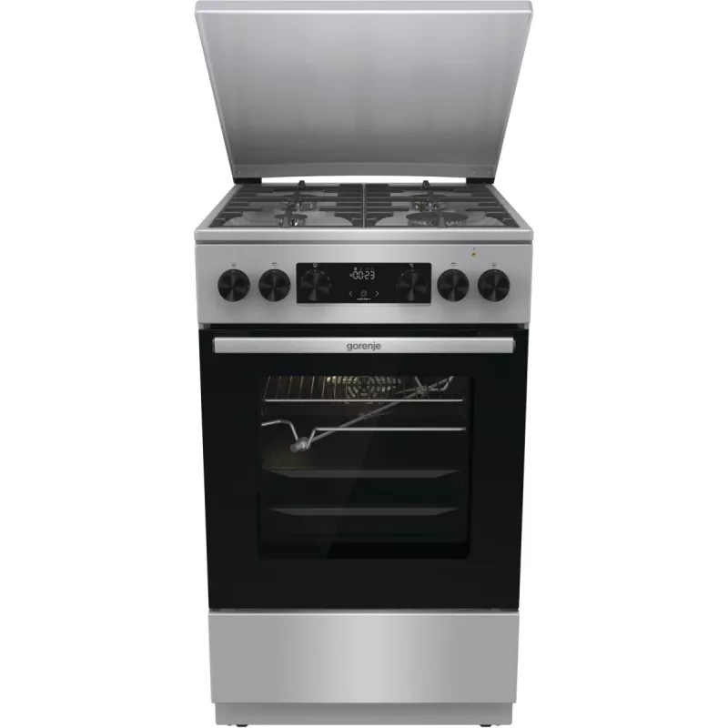 Gorenje GKS5C71XF vapaasti seisova liesi ja uuni hopea