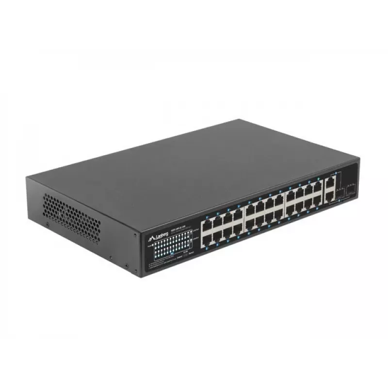Lanberg RSFE-24P-2C-250 verkkokytkin hallitsematon Gigabit Ethernet (10/100/1000)