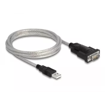 DeLOCK sovitin USB 2.0 Type-A - sarjaportti RS-232 D-Sub 9 + D-Sub 25