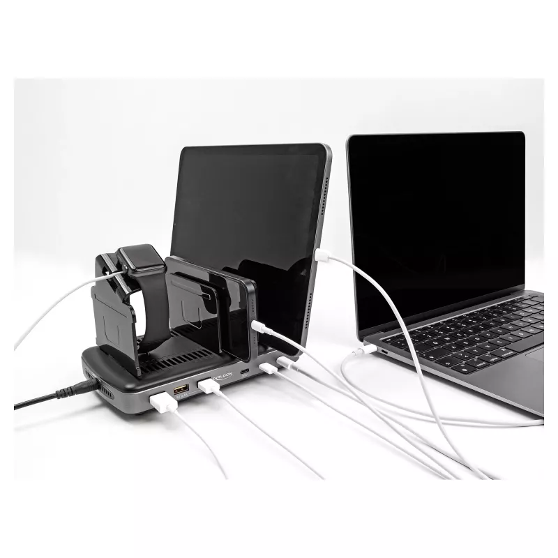 DeLOCK USB-latausasema 3 x USB Type-C PD 3 x USB Type-A 112 W