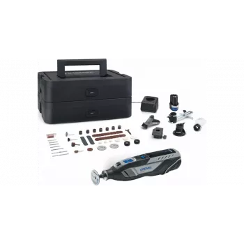 Dremel F0138250JF kiertotyökalu 130W säädettävä nopeus, kompakti käsikäyttöinen leikkaamiseen, hiomiseen, kiillottamiseen