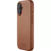 Mujjo Full Leather Case MagSafe -kotelo iPhone 17 ruskea