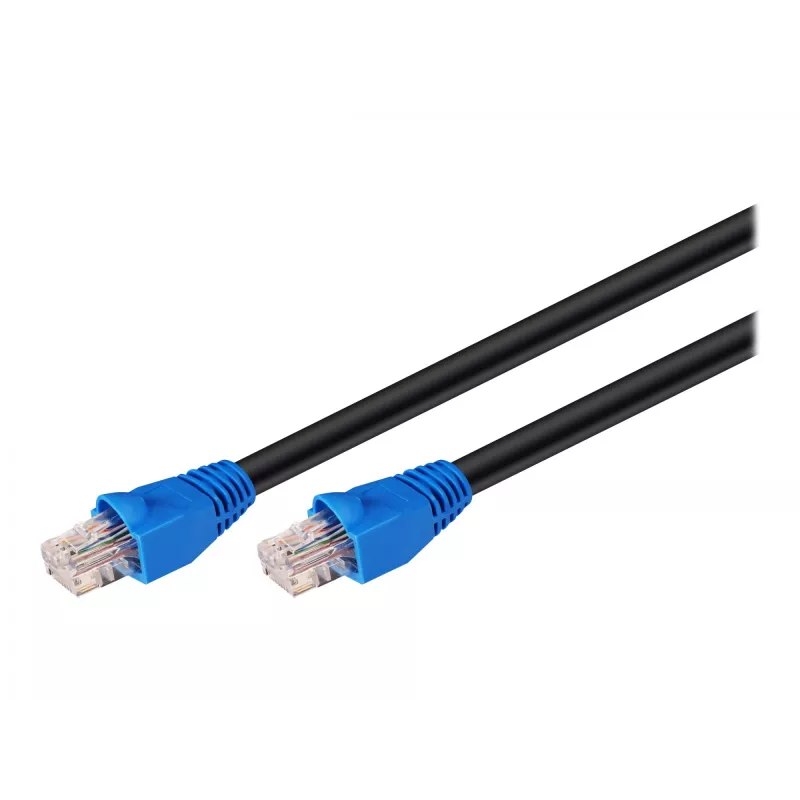 Goobay 94393 Ethernet-patchkaapeli musta