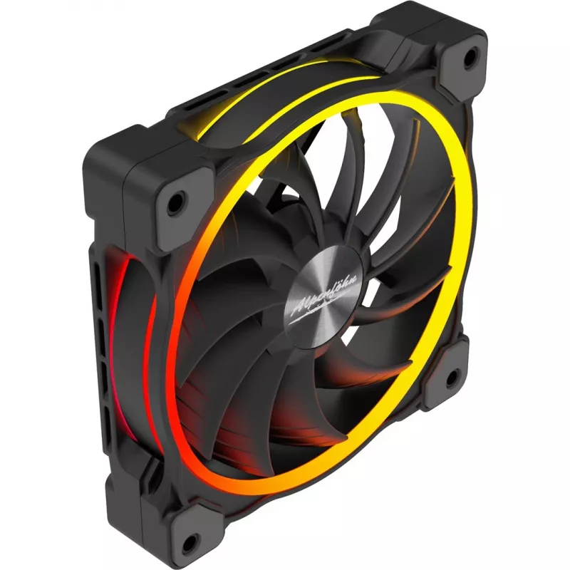ALPENFÖHN Wing Boost 3 120mm ARGB -kotelotuuletin, 3 kpl:n pakkaus, musta