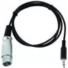 DMX-adapteri EUROLITE 51916210, 3,5 mm liitin XLR:ään, 1 m kaapeli