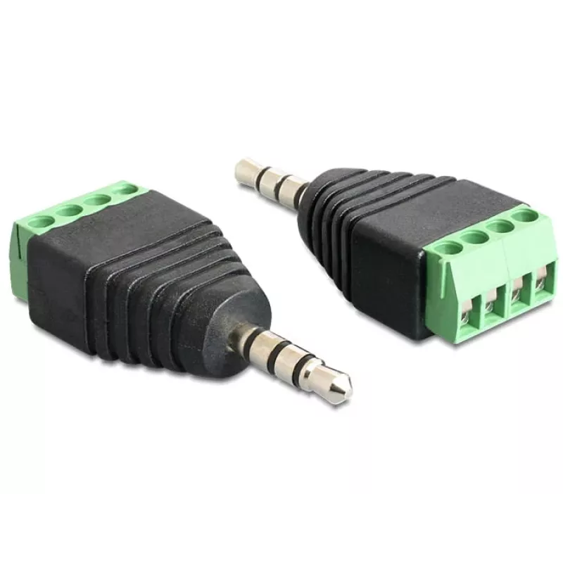 Kaapeliadapteri DeLOCK 65453 3,5 mm 4-pin musta vihreä