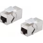 Keystone RJ45-naaras ShiverPeaks CAT6A STP, 2 kpl