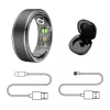 Älysormus Manta SR01BK-57 Black, syke ja veren happi, IP68