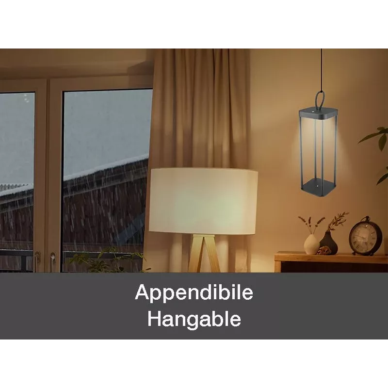 Uudelleenladattava lyhty Beper P207ILI100 — musta, kannettava LED-valaisin